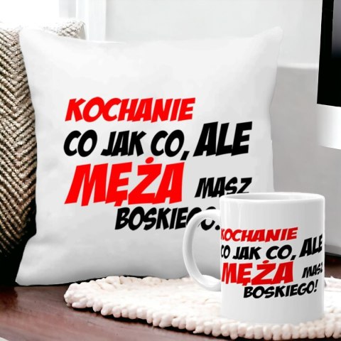 Poduszka i kubek prezent Walentynki dla dziewczyny chłopaka żony męża wzory