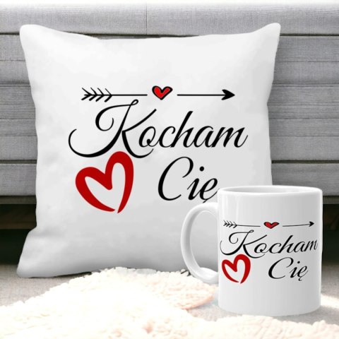 Poduszka i kubek prezent Walentynki dla dziewczyny chłopaka żony męża wzory