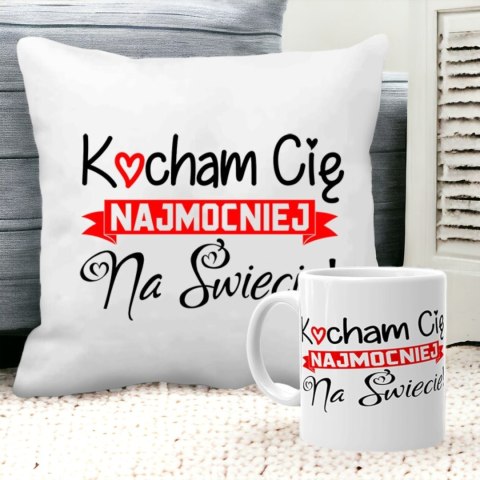 Poduszka i kubek prezent Walentynki dla dziewczyny chłopaka żony męża wzory