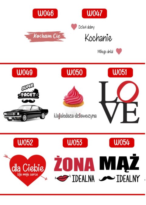 Poduszka i kubek prezent Walentynki dla dziewczyny chłopaka żony męża wzory