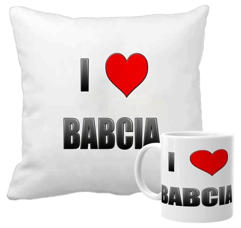 Poduszka i kubek zestaw prezent Dzień Babci Dziadka babcia dziadek wzory