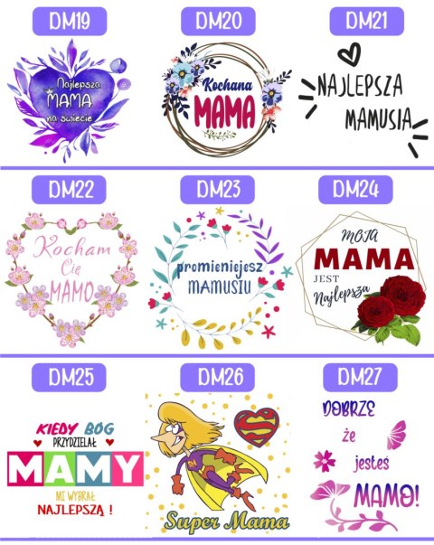 KUBEK Z NADRUKIEM PREZENT DLA MAMY ŻONY NA DZIEŃ MATKI MAMA URODZINY WZORY