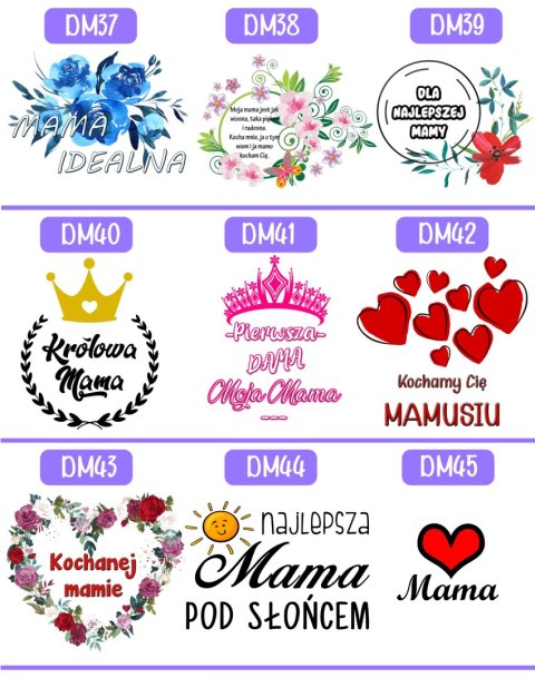 KUBEK Z NADRUKIEM PREZENT DLA MAMY ŻONY NA DZIEŃ MATKI MAMA URODZINY WZORY