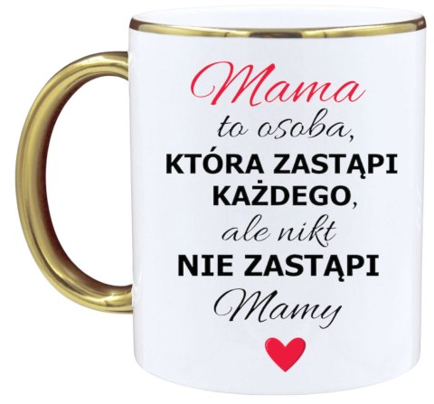 Kubek z nadrukiem prezent na Dzień Matki urodziny dla mamy teściowej wzory