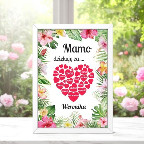 Ramka Podziękowanie Prezent dla Mamy Dzień Matki Dyplom 21x30