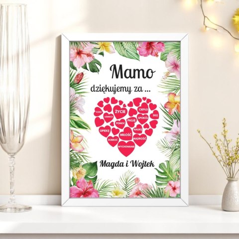 Ramka Podziękowanie Prezent dla Mamy Dzień Matki Dyplom 21x30