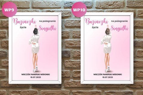 Ramka Prezent dla Panny Młodej Wieczór Panieński Odciśnij buziaka A4 21x30