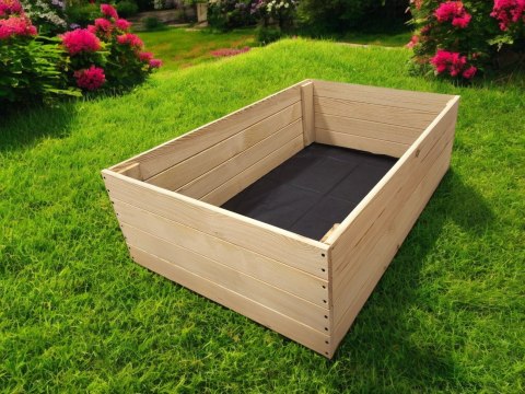 WARZYWNIAK INSPEKT DREWNIANY SKRZYNIA NA WARZYWA 60x120 PODWYŻSZANY 36cm