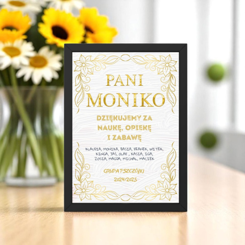 Podziękowanie Ramka Prezent dla Pani Przedszkolanki Nauczycielki Szkoła Podziękowanie Ramka Prezent dla Pani Przedszkolanki Nauczycielki Szkoła