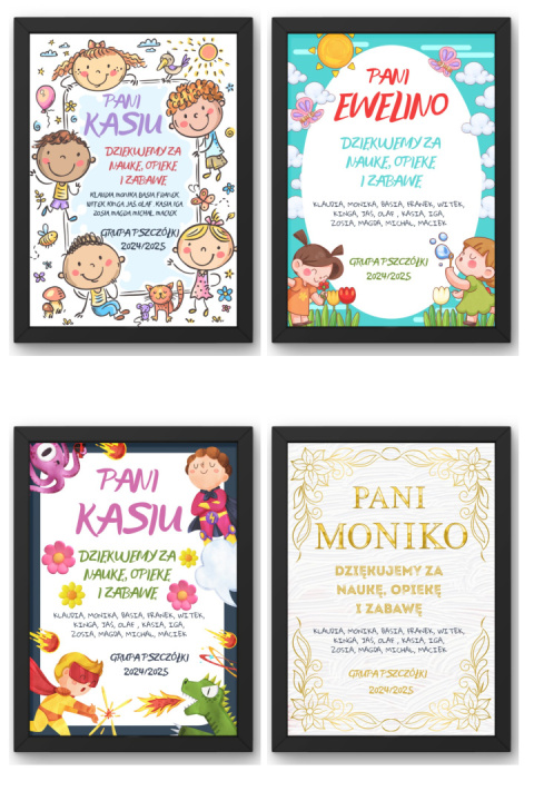 Podziękowanie Ramka Prezent dla Pani Przedszkolanki Nauczycielki Szkoła Podziękowanie Ramka Prezent dla Pani Przedszkolanki Nauczycielki Szkoła