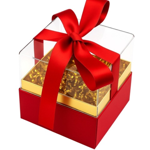 Eleganckie Pudełko Prezentowe Opakowanie na Kubek Prezent ze Wstążką