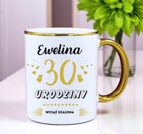 Kubek prezent na 30 urodziny kobiety koleżanki mamy z dowolnym imieniem