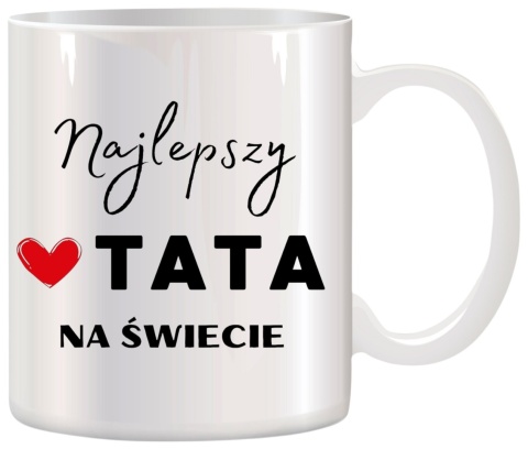 Kubek z nadrukiem śmieszny prezent dla taty teścia Dzień Ojca urodziny