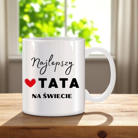 Kubek z nadrukiem śmieszny prezent dla taty teścia Dzień Ojca urodziny