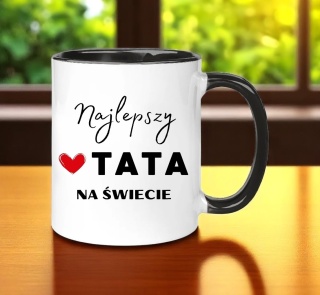 Kubek z nadrukiem śmieszny prezent dla taty teścia Dzień Ojca urodziny