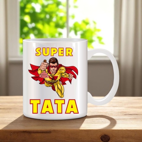 Kubek z nadrukiem śmieszny prezent dla taty teścia Dzień Ojca urodziny