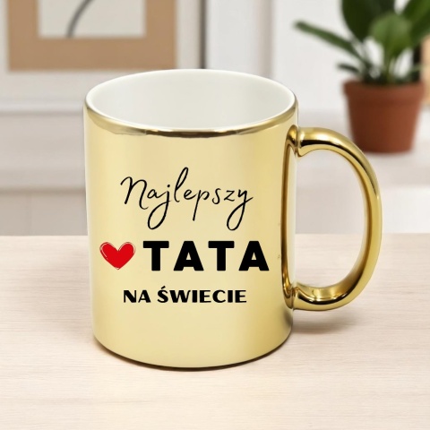 Kubek z nadrukiem śmieszny prezent dla taty teścia Dzień Ojca urodziny