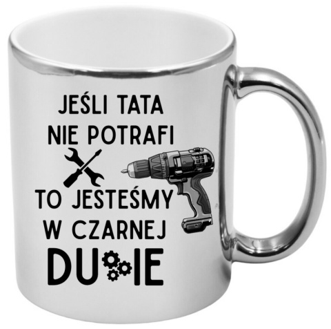 Kubek z nadrukiem śmieszny prezent dla taty teścia Dzień Ojca urodziny