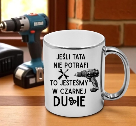 Kubek z nadrukiem śmieszny prezent dla taty teścia Dzień Ojca urodziny