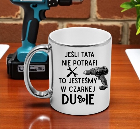 Kubek z nadrukiem śmieszny prezent dla taty teścia Dzień Ojca urodziny