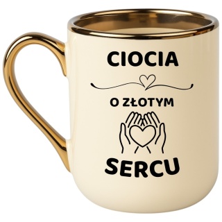 Kubek PREMIUM z dedykacją wyjątkowy elegancki prezent dla CIOCI