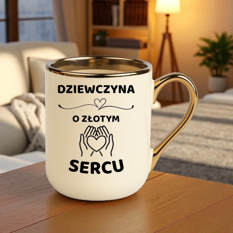 Kubek PREMIUM z dedykacją wyjątkowy elegancki prezent dla DZIEWCZYNY