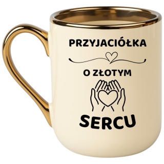 Kubek PREMIUM z dedykacją wyjątkowy elegancki prezent dla PRZYJACIÓŁKI