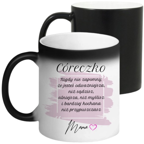 Kubek magiczny z dedykacją dla Córki wyjątkowy prezent na każdą okazję