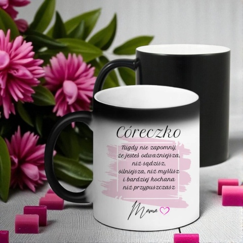 Kubek magiczny z dedykacją dla Córki wyjątkowy prezent na każdą okazję