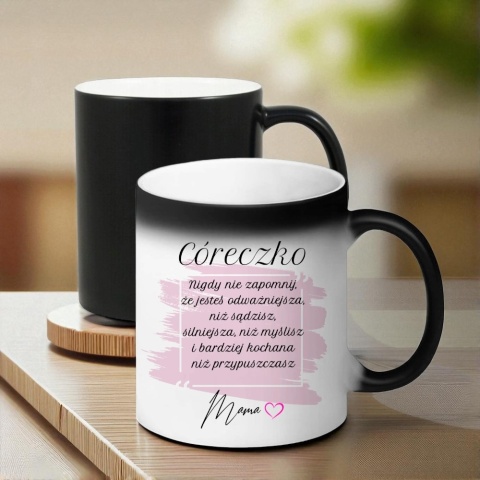Kubek magiczny z dedykacją dla Córki wyjątkowy prezent na każdą okazję