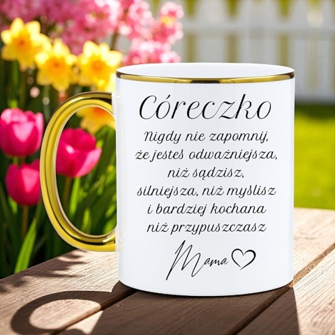Kubek z dedykacją dla Córki - wyjątkowy prezent od mamy na każdą okazję