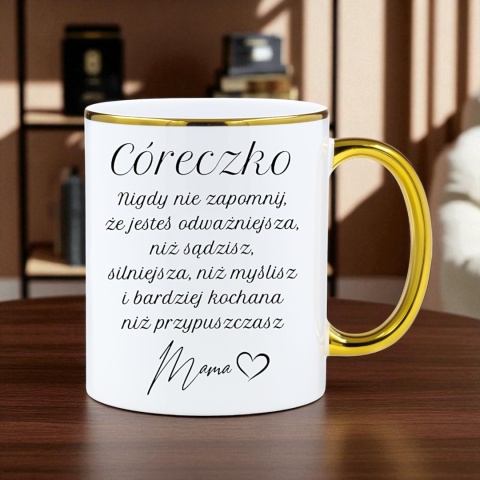 Kubek z dedykacją dla Córki - wyjątkowy prezent od mamy na każdą okazję