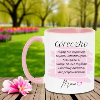 Kubek z dedykacją dla Córki - wyjątkowy prezent od mamy na każdą okazję