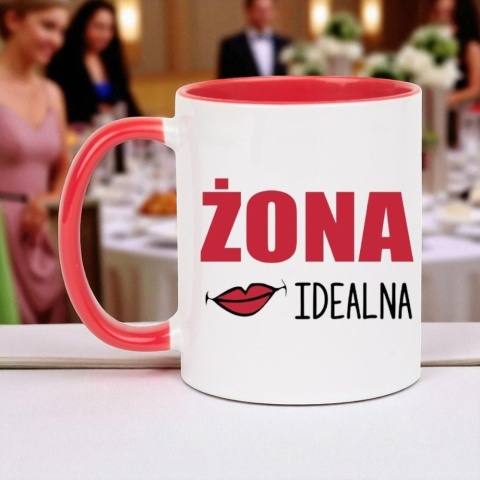Prezent ślubny zestaw kubków żona i mąż w skrzynce śmieszny komplet kubki