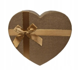 Pudełko ozdobne dekoracyjne serce z wstążką