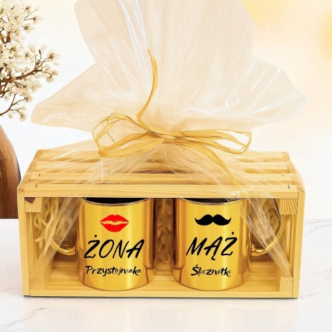 Skrzynka Drewniana Koszyk Pudełko Box na Prezent Urodziny Ślub 26x11x10
