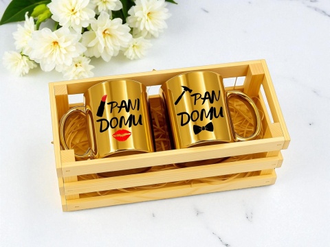 Skrzynka Drewniana Koszyk Pudełko Box na Prezent Urodziny Ślub 26x11x10