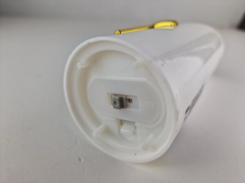 Świeca dekoracyjna znicz wkład LED biały z bateriami Cortina 17 cm