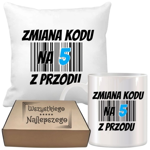 Zestaw poduszka i kubek oryginalny prezent na urodziny 20 30 40 50 60 lat