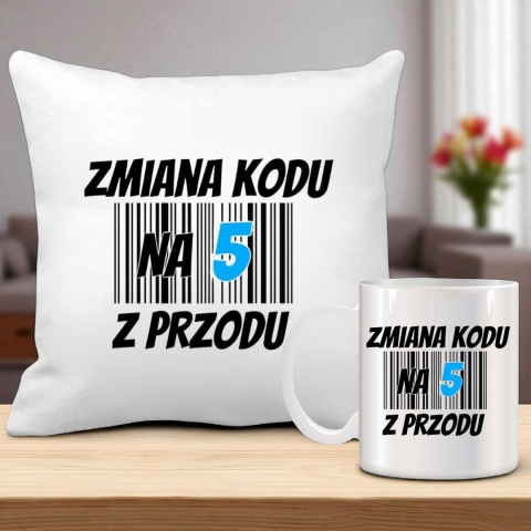 Zestaw poduszka i kubek oryginalny prezent na urodziny 20 30 40 50 60 lat