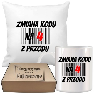 Zestaw poduszka i kubek oryginalny prezent na urodziny 20 30 40 50 60 lat