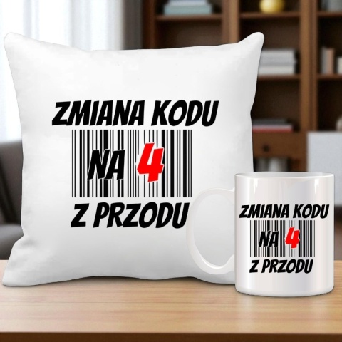 Zestaw poduszka i kubek oryginalny prezent na urodziny 20 30 40 50 60 lat