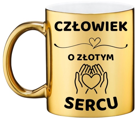 Złoty kubek z dedykacją elegancki prezent na każdą okazję