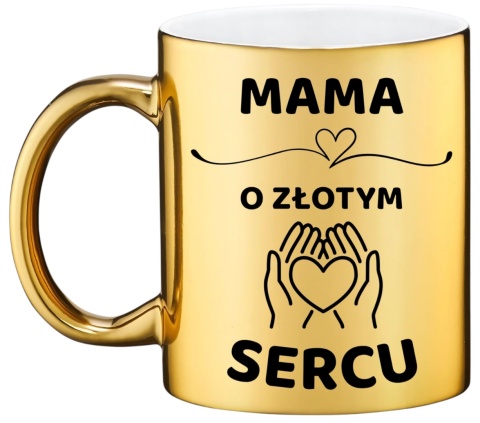 Złoty kubek z dedykacją wyjątkowy prezent dla MAMY