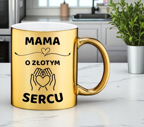 Złoty kubek z dedykacją wyjątkowy prezent dla MAMY