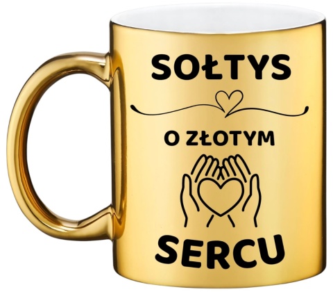 Złoty kubek z dedykacją wyjątkowy prezent dla SOŁTYSA