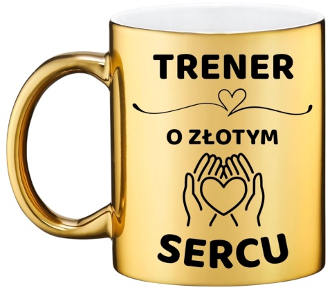 Złoty kubek z dedykacją wyjątkowy prezent dla TRENERA