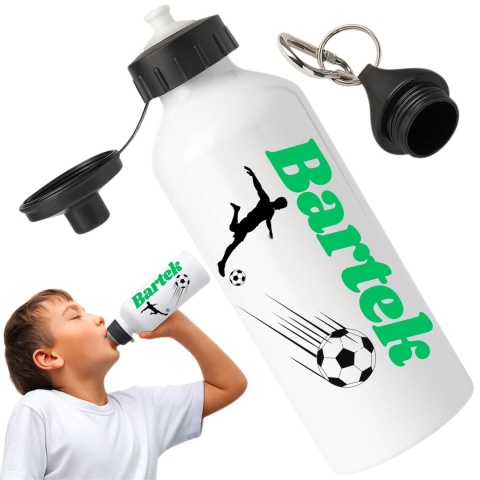 Bidon z nadrukiem Butelka na wodę Trening Sport Szkoła z Imieniem