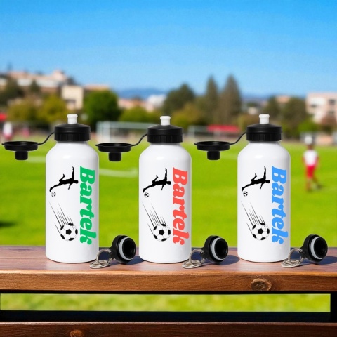 Bidon z nadrukiem Butelka na wodę Trening Sport Szkoła z Imieniem