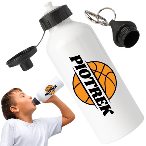 Bidon z nadrukiem Butelka na wodę Trening Sport Szkoła z Imieniem